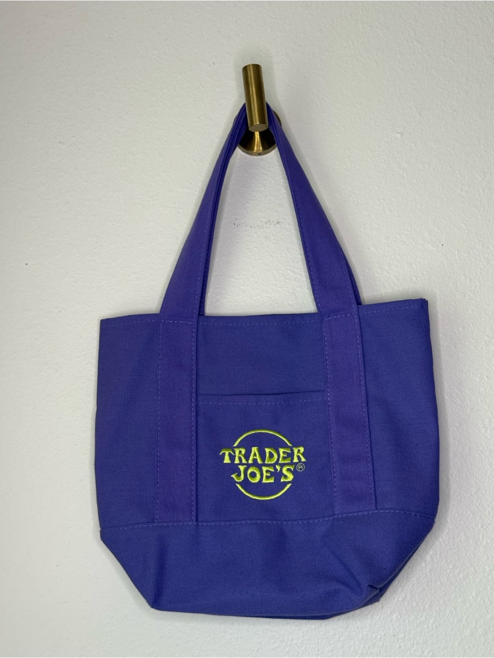 Trader Joe’s Purple Canvas Mini Tote Bag